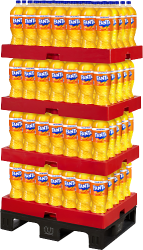 Fanta 2L 140 flaskor exponering halv pall NP