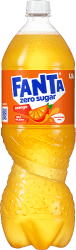 Fanta Zero Orange 150cl flaska sockerfri apelsinläsk