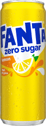 Fanta Zero Lemon 33cl burk sockerfri citronläsk 20-pack