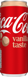 Coca-Cola Vanilla 33cl burk cola med vaniljsmak