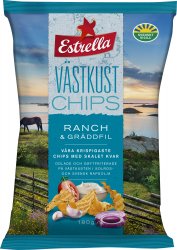 Estrella Västkustchips Ranch & Gräddfil 10x180g