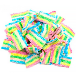 Sura Rainbow 3x1kg – surt och färgglatt gelégodis för lösvikt.