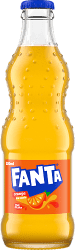Fanta Orange glasflaska 33cl apelsinläsk 24-pack