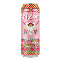 Arizona Kiwi Strawberry 650ml fruktdryck med kiwi och jordgubb 24-pack