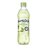 Ramlösa Äpple Kiwi Mer Smak 50cl – kolsyrat mineralvatten i 24-pack.