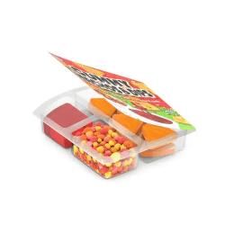 Gummy Nachos & Dips 51g – gelégodis med dip i 12-pack.