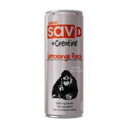 Clean Sav:D Lemorange Punch 33cl – sockerfri energidryck med citrus i 24-pack.