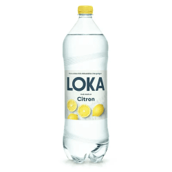 Loka Citron 150cl flaska – kolsyrat mineralvatten i 8-pack för återförsäljare