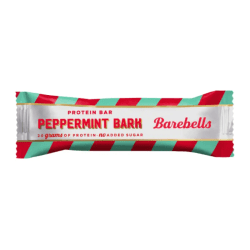 Barebells Protein Bar Peppermint Bark 12x55g – sockerfri proteinbar med choklad och pepparmint, perfekt för gym, butik och kiosk