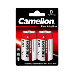 camelion plus alkaline LR20 2-pack