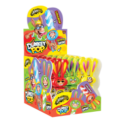 JB Donky Pop 23g – fruktiga klubbor i 16-pack.