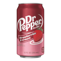 Dr Pepper Strawberry Cream 330ml burk läsk jordgubb cream smak