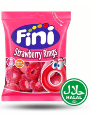 Fini Strawberry Rings Halal 12x75g