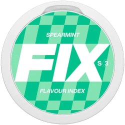 FIX Spearmint S3 – tobaksfria nikotinpåsar med frisk spearmint i slim-format.