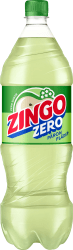 Zingo Zero Päron Fläder 1,5L PET-flaska med grön etikett och sockerfri päron-flädersmak