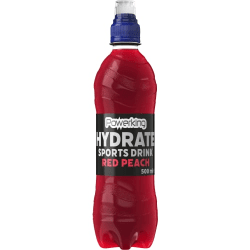 Powerking Hydrate Red Peach 50cl funktionsdryck elektrolyter persika flaska