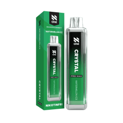 N One Crystal Cube Watermelon Ice 20mg – disposable vape med vattenmelon och mentol.
