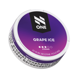 N One Slim Grape Ice All White nikotinpåsar slim 10-pack druvsmak