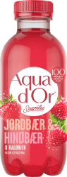 Aquador Sparkles jordgubb hallon 30cl kolsyrad dryck flaska