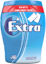 Extra Peppermint burk 64g sockerfritt tuggummi 6-pack