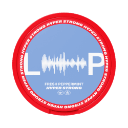 LOOP Fresh Peppermint Hyper Strong – tobaksfria nikotinpåsar med extremt kylande pepparmyntssmak i slim-format.