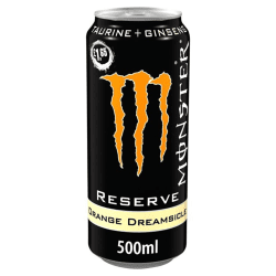 Monster Reserve Orange Dreamsicle 50cl – energidryck med krämig apelsin- och vaniljsmak i 12-pack.