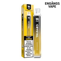 N One Crystal Mesh Banana Ice engångsvape – nikotinsalt 20 mg/ml, banansmak med iskylig finish
