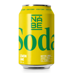 Nåbe Lemon Lime 33cl – funktionell dryck med citron- och limesmak i 12-pack.