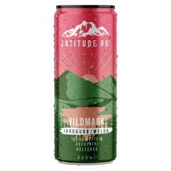 Latitude 65° Vildmark Jordgubb Melon 33cl – fruktig dryck i 24-pack.