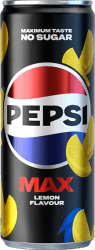 Pepsi Max Lemon 33cl sockerfri cola med citron 20-pack