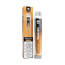 N One Crystal Cube Peach Ice 20mg – disposable vape med persika och mentol.