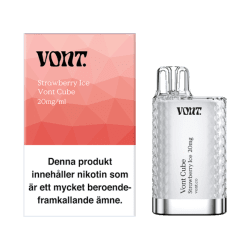 Vont Cube Strawberry Ice 20mg engångs vape jordgubb 10-pack