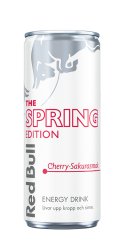 Red Bull Spring Edition Cherry Sakura 250ml burk – energidryck i 24-pack för återförsäljare