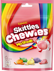 Skittles Chewies Fruit 137g – mjukt fruktgodis i 16-pack.