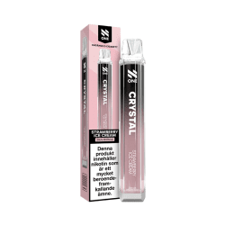 N One Crystal Cube Strawberry Ice Cream 20mg – disposable vape med jordgubbsglass-smak.
