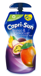 Capri-Sun Mango & Maracuja 33cl dryckespåse – fruktdryck i 15-pack för återförsäljare