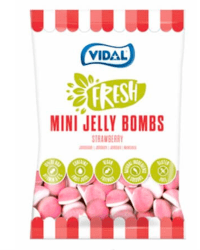 Vidal Jelly Bombs Strawberry 18x80g