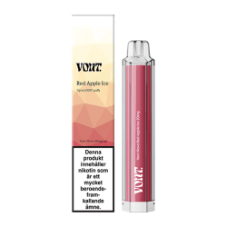 Vont Nova Red Apple Ice 20mg 10-pack – Tobaksfria nikotinpåsar med smak av röda äpplen och kylande mentol i rödvit design.