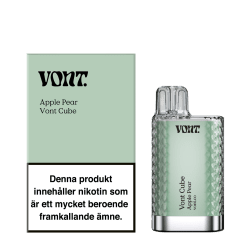 Vont Cube Apple Pear – engångsvape med smak av Pear, 20mg nikotin