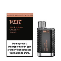 Vont Cube Black ed. Citrus Rose – engångsvape med smak av Rose, 20mg nikotin