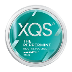 XQS The Peppermint 10mg all white snus pepparmint