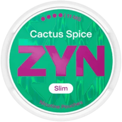 ZYN Cactus Spice Slim 11mg S4 dosa med tobaksfria nikotinpåsar 10-pack