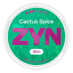 ZYN Cactus Spice Slim 9mg S3 dosa med tobaksfria nikotinpåsar 10-pack