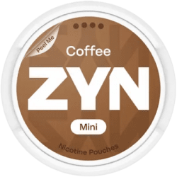 ZYN Coffee Mini 6mg S4 dosa med tobaksfria nikotinpåsar 10-pack