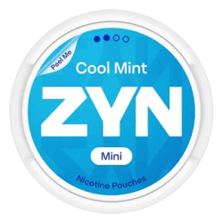ZYN Cool Mint Mini 3mg S2 dosa med tobaksfria nikotinpåsar 10-pack