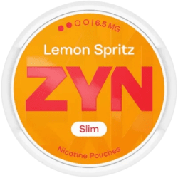 ZYN Lemon Spritz Slim 6,5mg S2 dosa med tobaksfria nikotinpåsar 10-pack