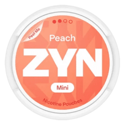 ZYN Peach Mini 3mg S2 dosa med tobaksfria nikotinpåsar 10-pack