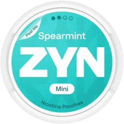 ZYN Spearmint Mini 3mg S2 dosa med tobaksfria nikotinpåsar 10-pack