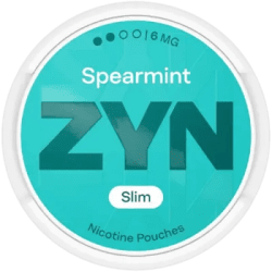 ZYN Spearmint Slim 6mg S2 dosa med tobaksfria nikotinpåsar 10-pack