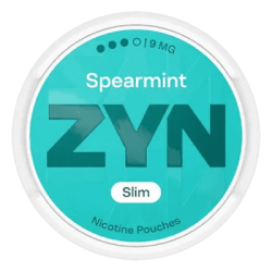 ZYN Spearmint Slim 9mg S3 dosa med tobaksfria nikotinpåsar 10-pack